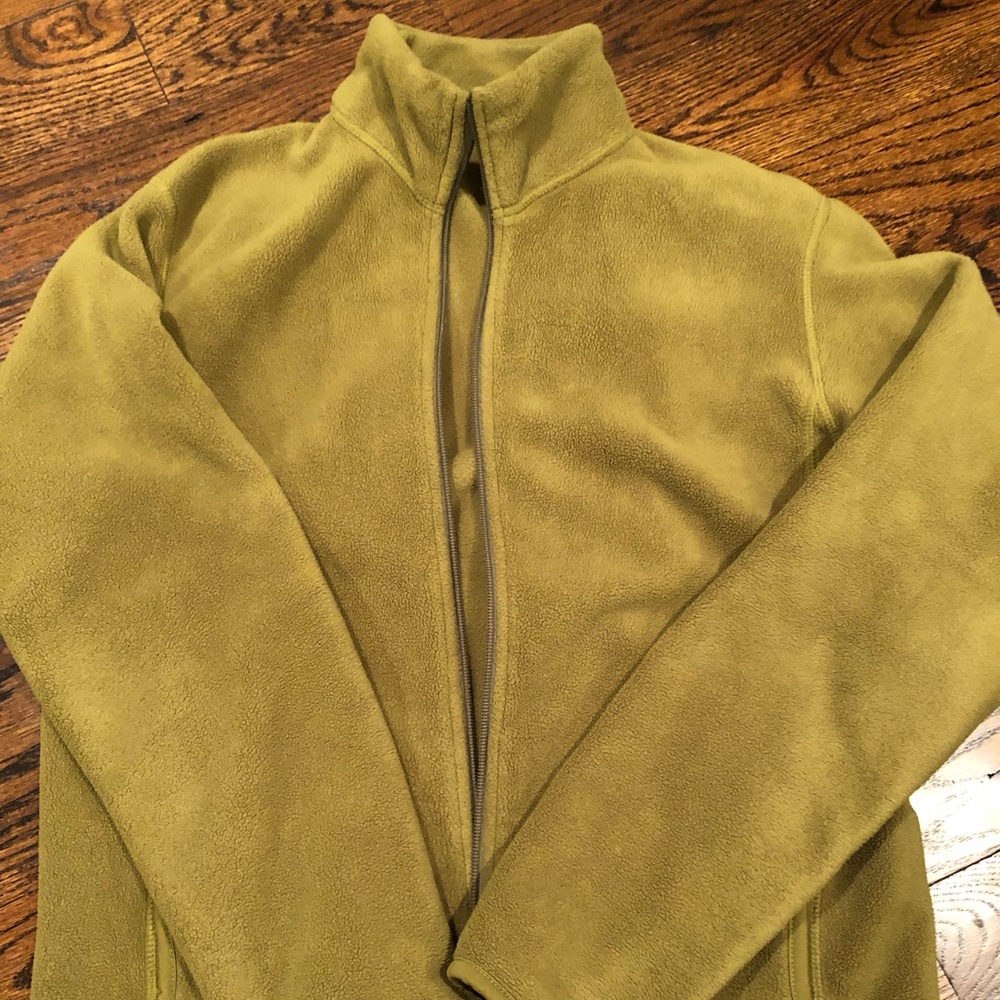 Men’s Lime Green Fleece Zip-up - Small